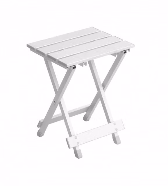 Set Di 10 Tavolini Pieghevole In Alluminio Bianco Moia