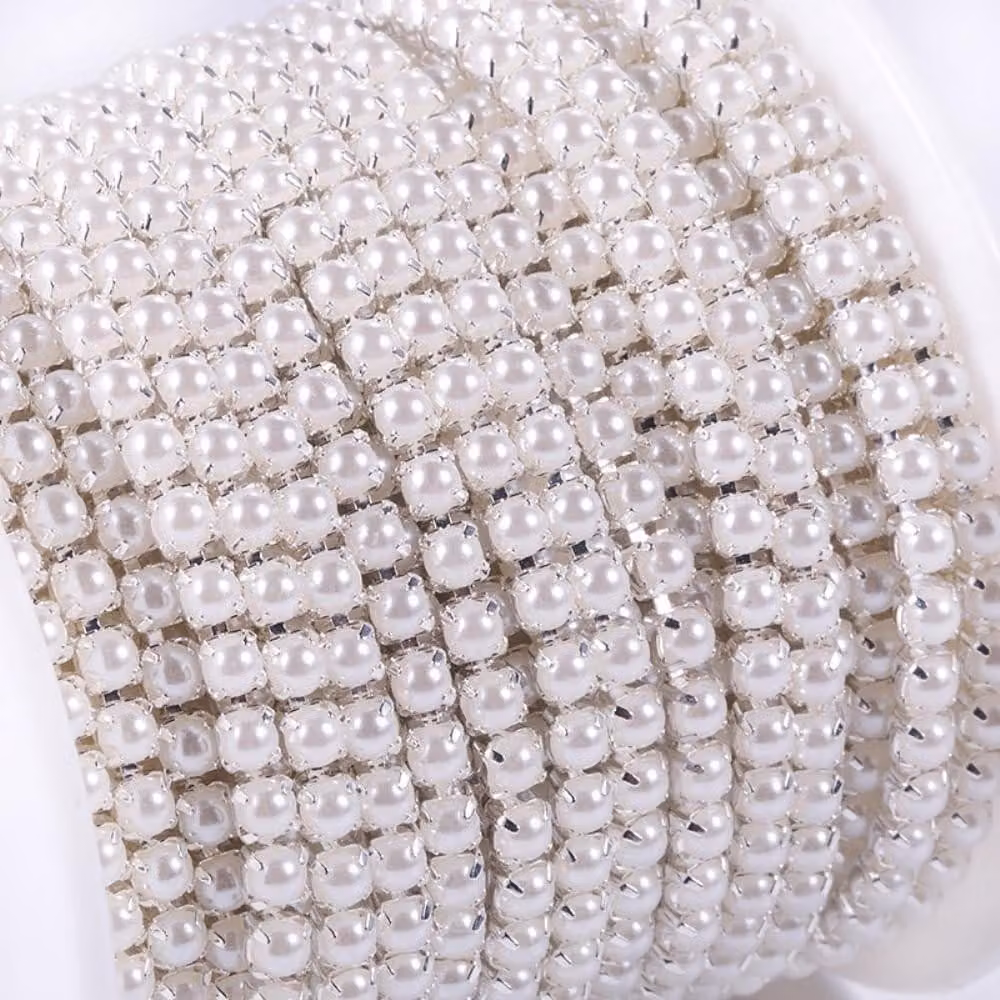 Solidchoice - Catena di strass per abbigliamento (2 mm x 10 metri)