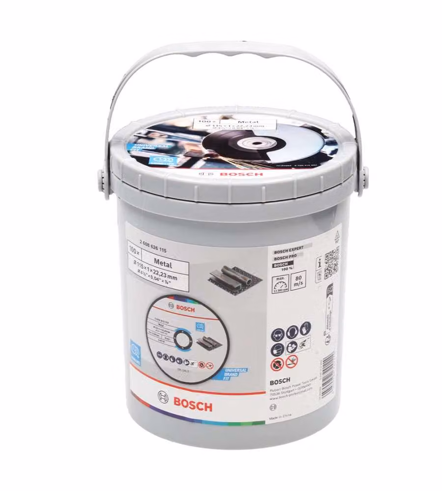 Bosch Secchiello 100 Mole da Taglio per Metallo 115 mm