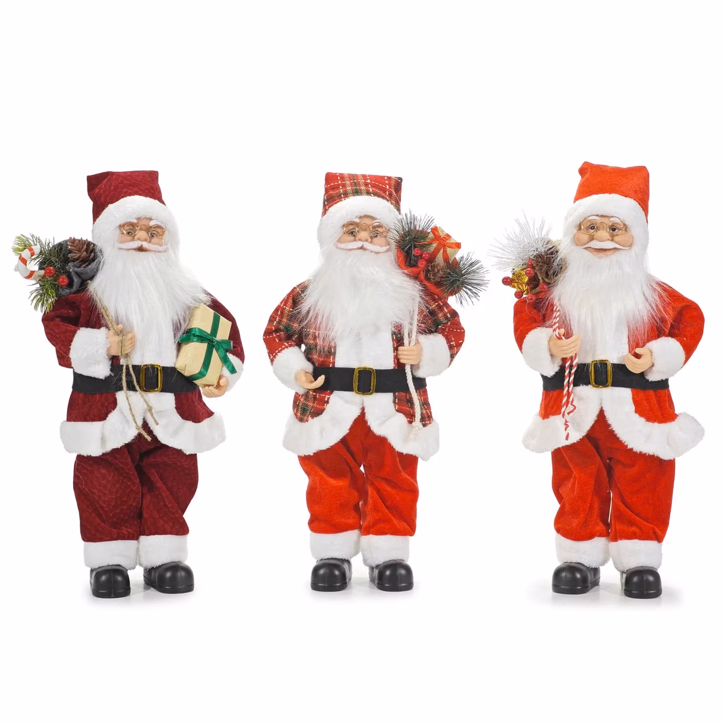 Babbo Natale Vestiamo Casa Gran Natale decorazione da tavolo rosso e bianco Altezza: 60 cm – 1
