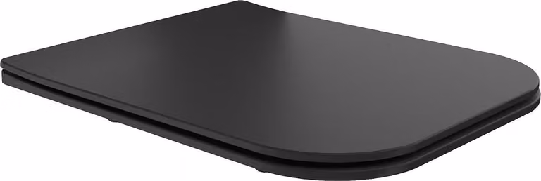 Mexen Madox copriwater a chiusura rallentata slim, duroplast, nero opaco - 39154085