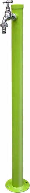 Fontana da Giardino Cambridge GIORDANOSHOP Verde Acido con Rubinetto in Acciaio e Alluminio L: 85 cm, P: 50 cm, H: 85 cm