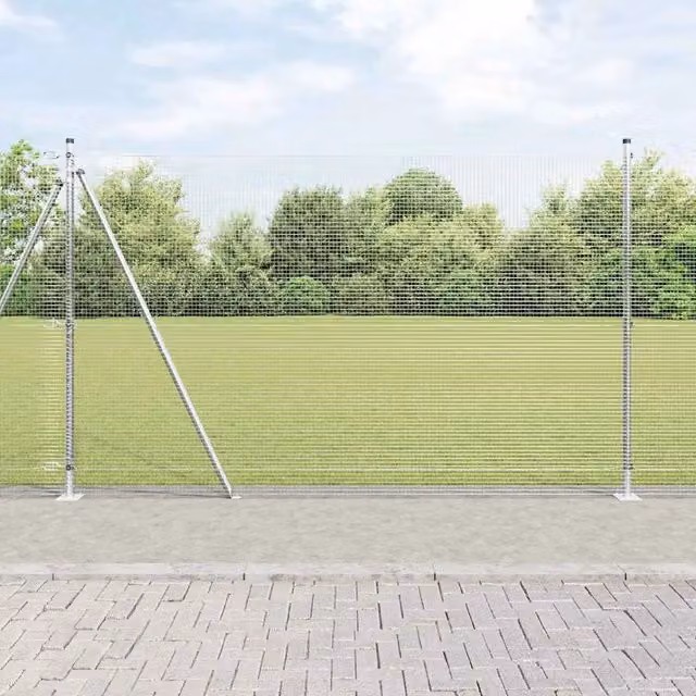 Recinzione Metallica Saldato con Base in Cemento 50 x 1,5 m 3352364