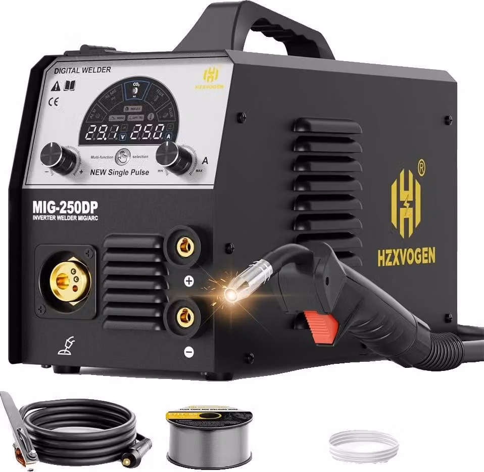 Saldatrice MIG, versatilità 5 in 1, design leggero, MIG250DP
