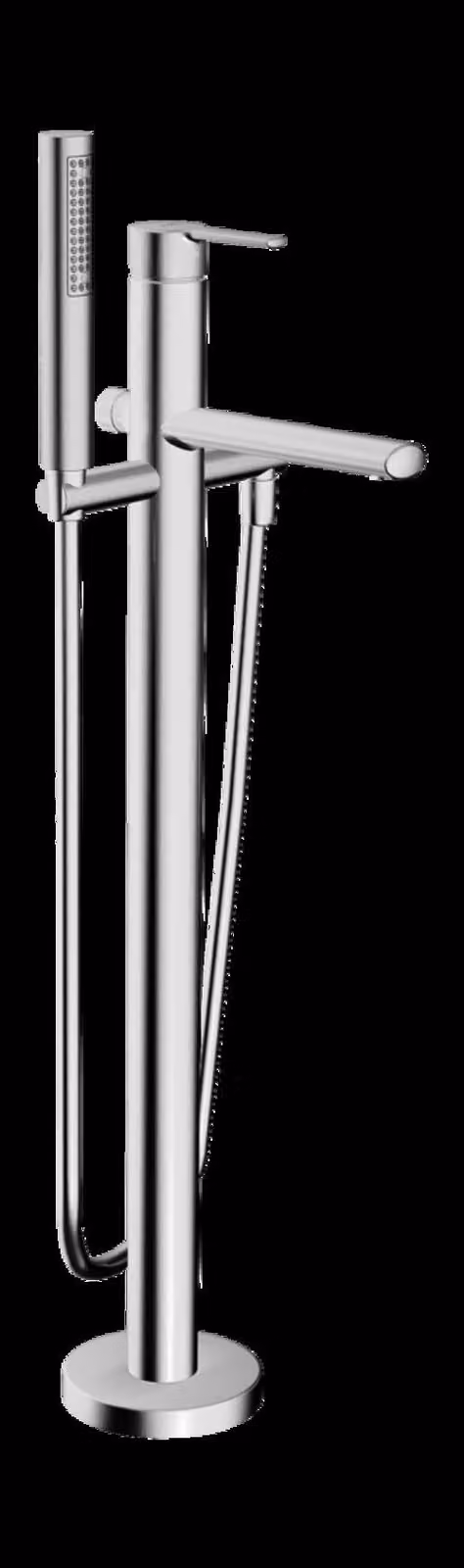 HANSA HANSARONDA robinetterie de baignoire, au sol, 1 jet, avec dispositif de sécurité, saillie : 200mm, 03422073, 03422073