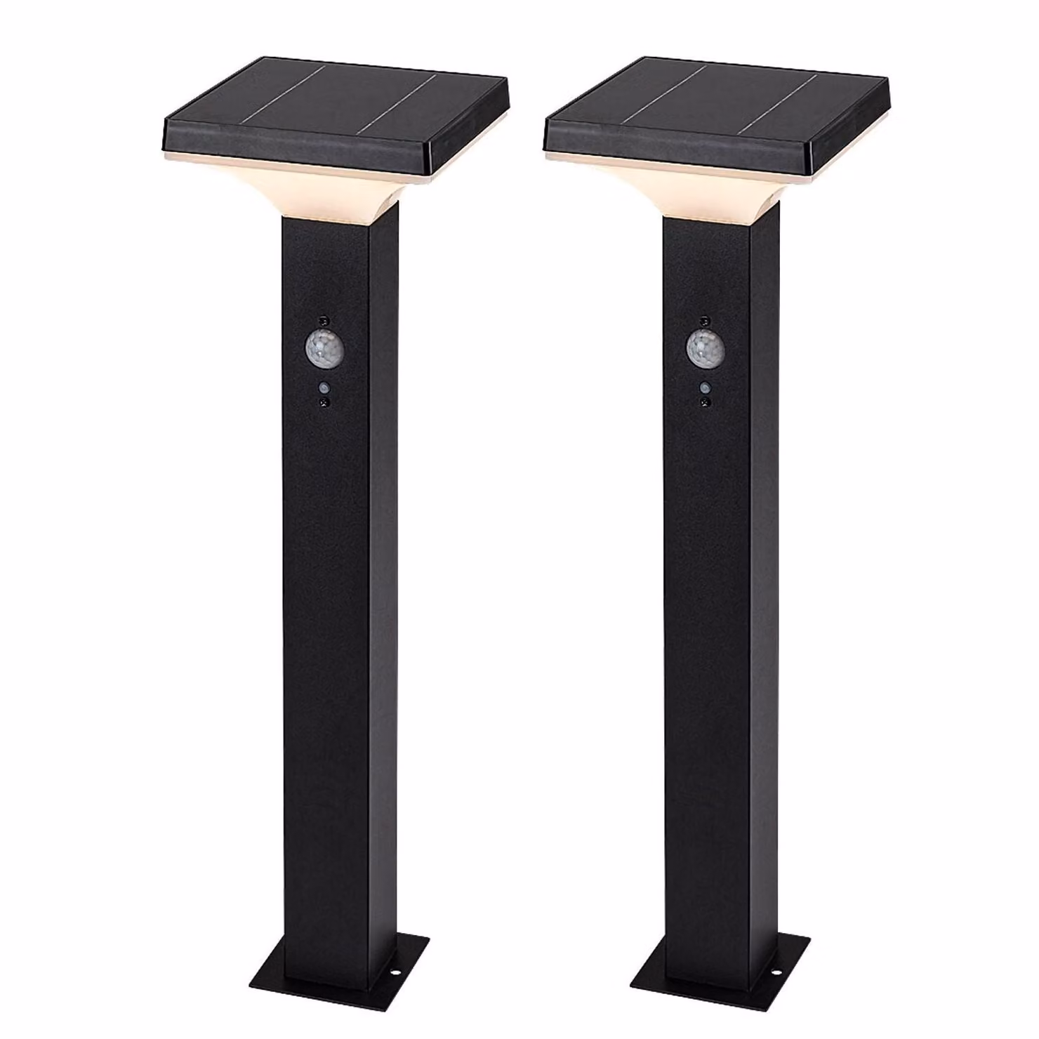 Lampada solare per esterni, lampada da terra LED, 4W, grado di protezione IP44, colore nero, marca Geleen, confezione da 2 pezzi, marca Rabalux