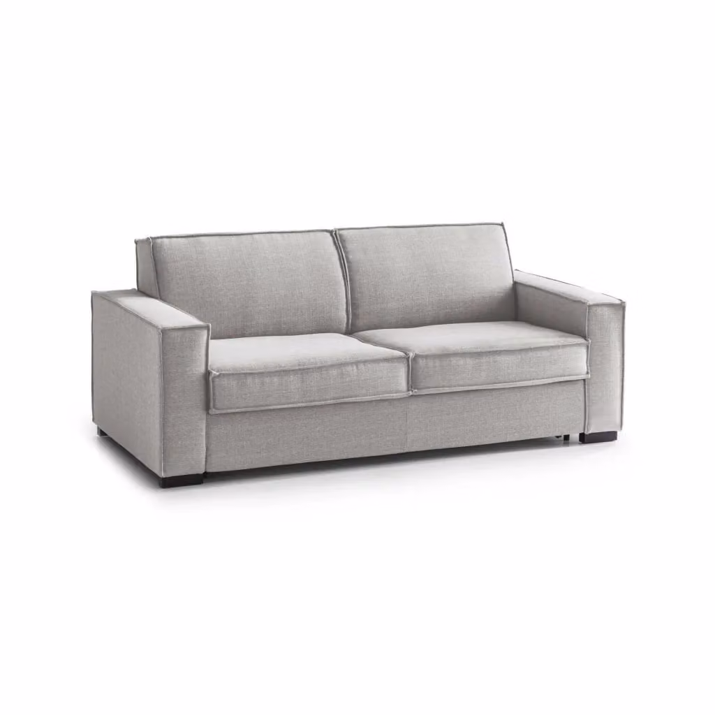 Divano Letto Alisa Talamo Italia, Divano 2 Posti Large con Apertura Girevole, Rivestimento in Tessuto Grigio, L: 180 cm, P: 95 cm, H: 90 cm – 2