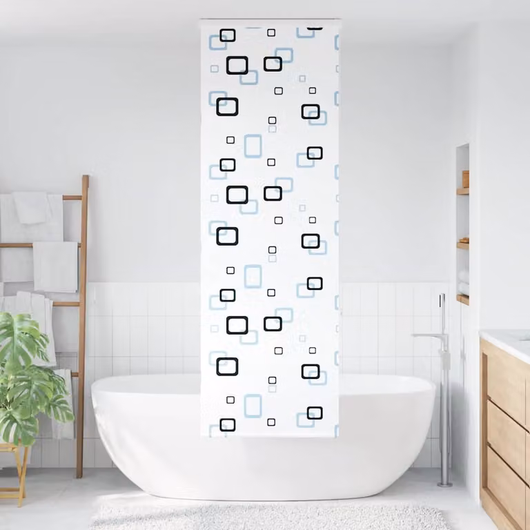 vidaXL Tenda a Rullo per Doccia Cassonetto 80x240 cm Larghezza Tessuto