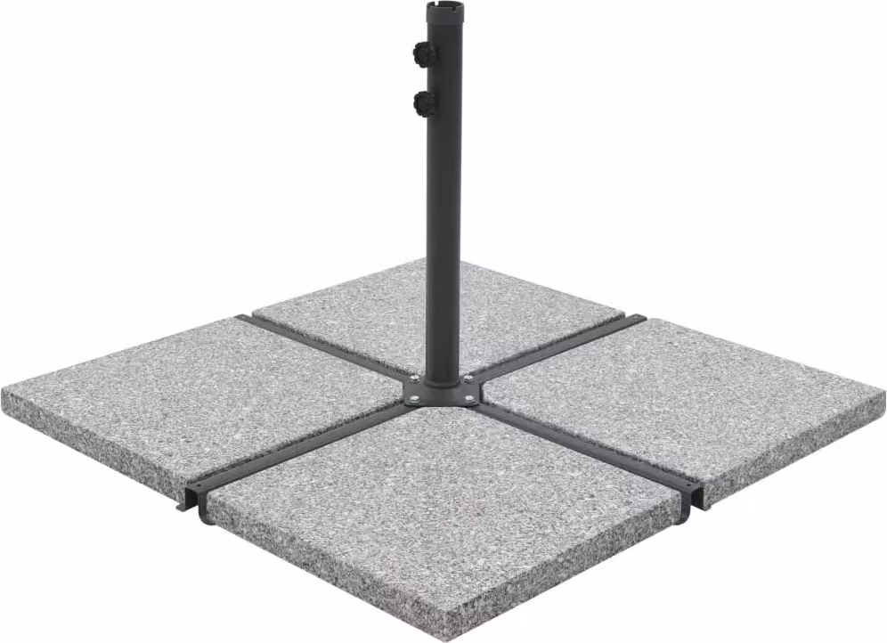 Piastra per Parasole in Granito Quadrata 25 kg Grigia