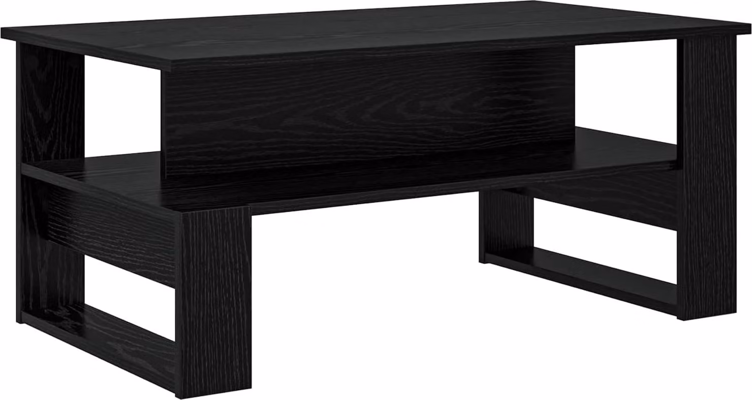 Tavolino da salotto Rovere Nero 90 x 50 x 40 cm