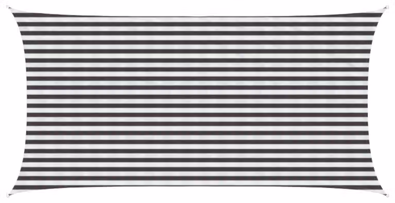 Telo Ombra Antracite e Bianco 2,5 x 4,5 m HDPE