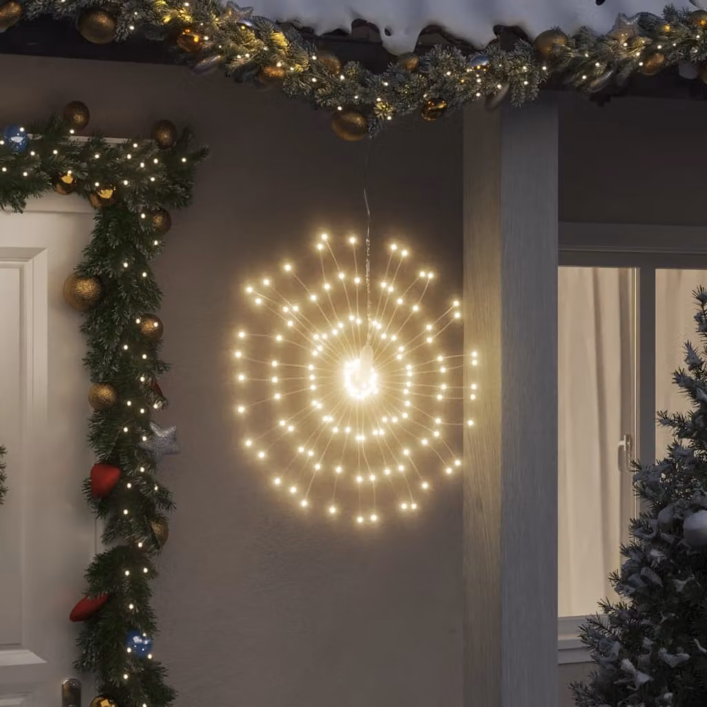 vidaXL Decorazioni di Natale Galassia con 140 LED Bianco Caldo e Telecomando