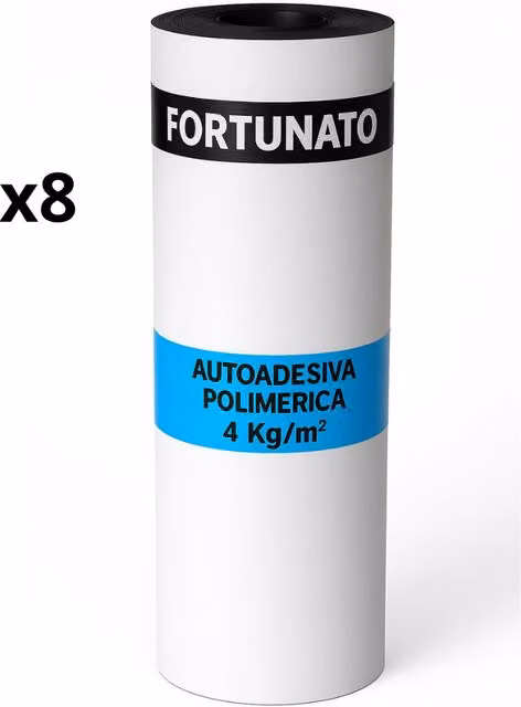 Guaina autoadesiva ardesiata bianca casasciutta impermeabile in bitume, 8 rotoli, L: 1 m, P: 10 m