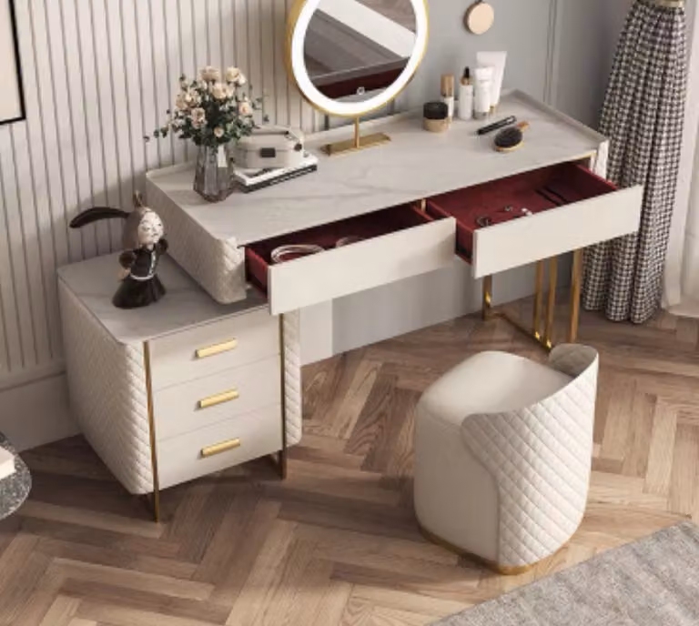 Schminktisch Wandpiegel Friseur Kommode Konsolen Tische Schlafzimmer Tisch