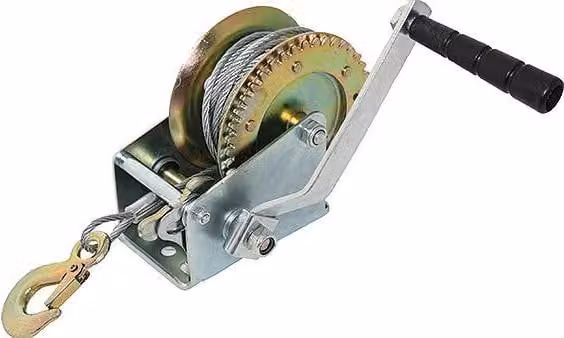 Argano a cavo HP Manuale, completamente zincato, con forza di trazione massima 1100 kg, lunghezza cavo 10 m, Ø cavo 5 mm Dimensioni: 20 x 13,5 x 21 cm