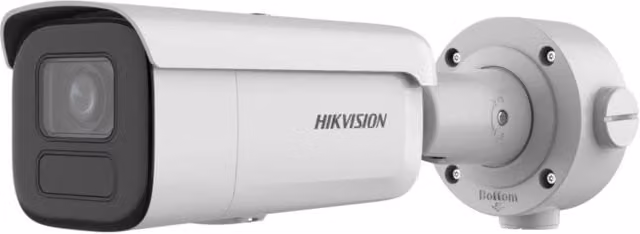 Telecamera di sorveglianza IP Hikvision DS-2CD2646G2HT-IZS Darkfighter AcuSense Varifocale Bullet PoE Bianca