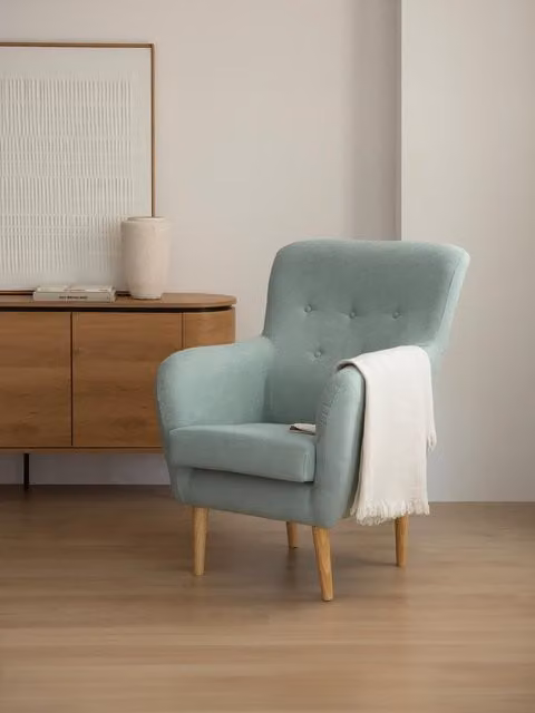Poltrona imbottita Orsay verde Kenay Home