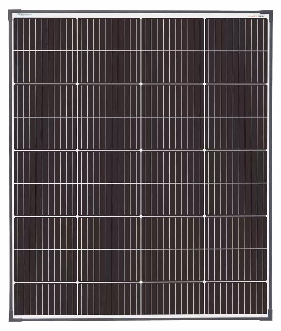Pannello solare monocristallino da 150W, 12V - 101x76,5 cm - Sistema di alimentazione autonomo