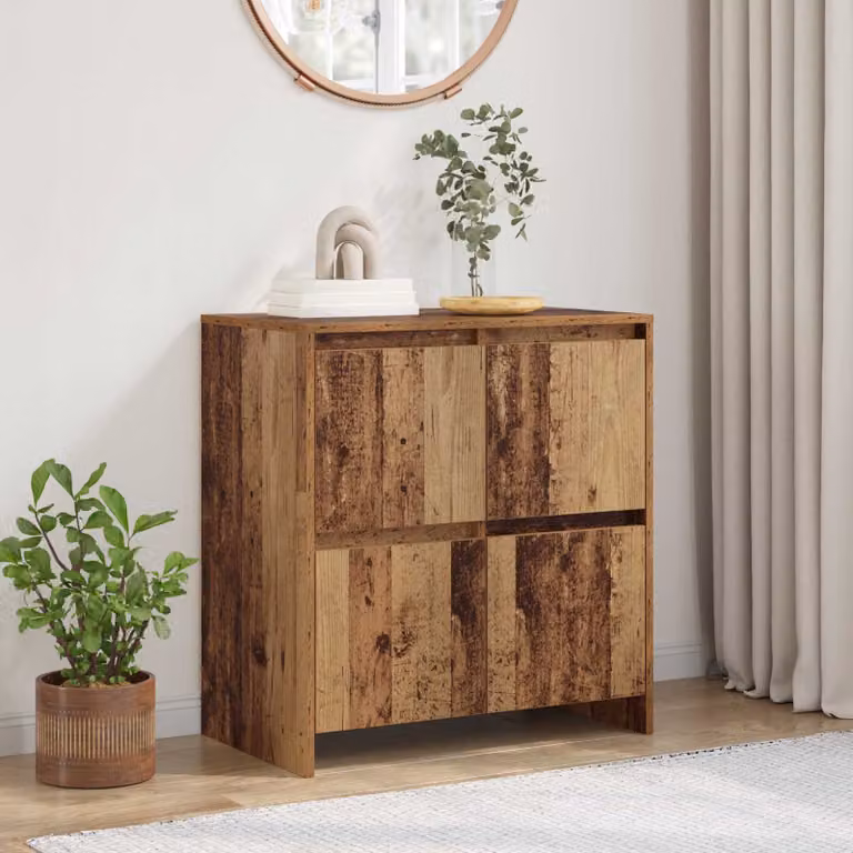 Credenza moderna vidaXL in legno ingegnerizzato marrone L: 70 cm, P: 41 cm, H: 75 cm