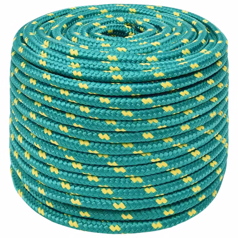Corda multiuso vidaXL in plastica verde, diametro 12 mm, lunghezza 25 m