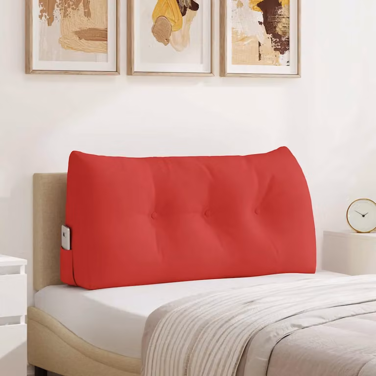 Cuscino per schiena a cuneo vidaXL Rosso con rivestimento rimovibile Lavabile in lavatrice L/P/H: 100 x 24 x 50 cm