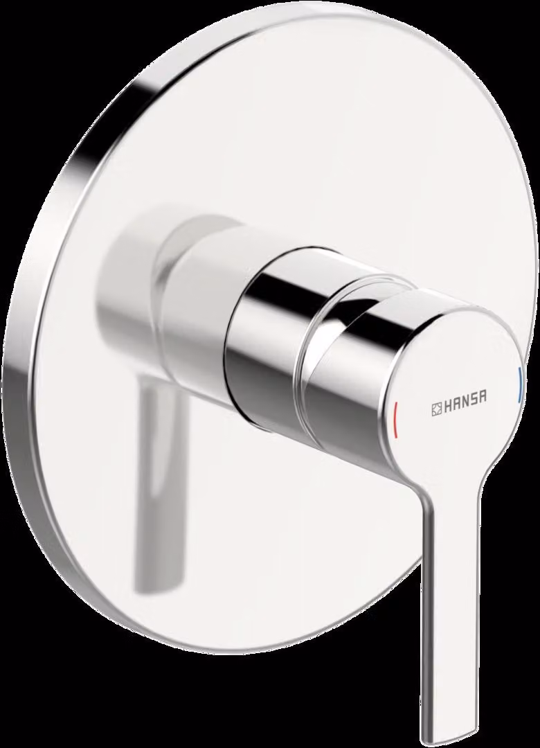 Robinet de douche HANSA HANSARONDA, set de finition, encastré, rosace ronde, 83869573, 83869573