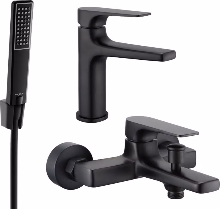 Mexen Lynx R72 set da bagno, nero - 745903R72-70