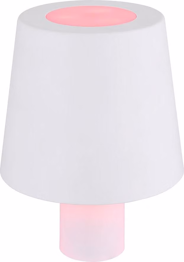 Lampada da tavolo LED RGB, lampada a bottiglia, bianca, touch, H 14 cm