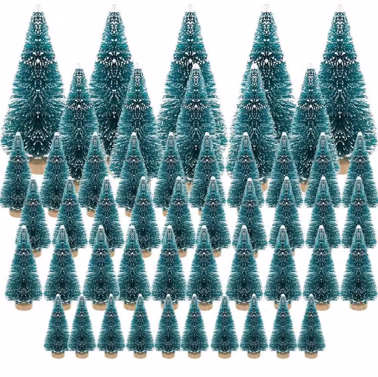 Albero di Natale artificiale - 50 pezzi - Misure assortite