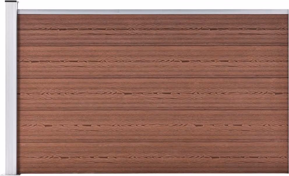 Maison Exclusive - Recinzione per giardino in WPC, 175x105 cm, colore marrone