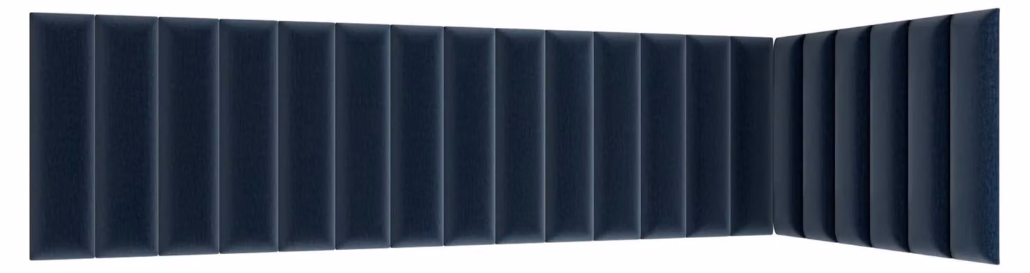 Set di pannelli imbottiti 210x90x60 VALERIO - blu