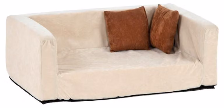 Divano per cani Buddy di Silvio Design, aspetto velluto, dimensioni 42 x 70 x 25 cm
