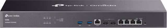 Controller Omada SDN TP-Link OC400 con 2 porte 10G SFP+, 2 porte USB e 1 porta RJ45, Nero