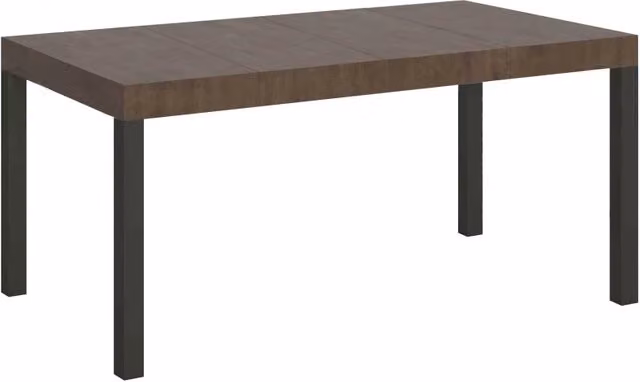 Tavolo allungabile Itamoby EveryX Premium moderno in noce con telaio antracite L/P/H: 140 x 90 x 77 cm, estensibile fino a 400 cm