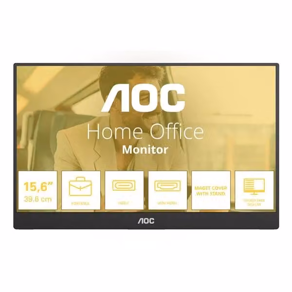 Monitor portatile AOC 16T20E2 da 15,6 pollici IPS Full HD 1920x1080 60Hz nero – 2