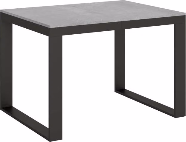 Tavolo da pranzo rettangolare allungabile GIORDANOSHOP moderno grigio L/P/H: 120-224 x 90 x 80 cm – 1