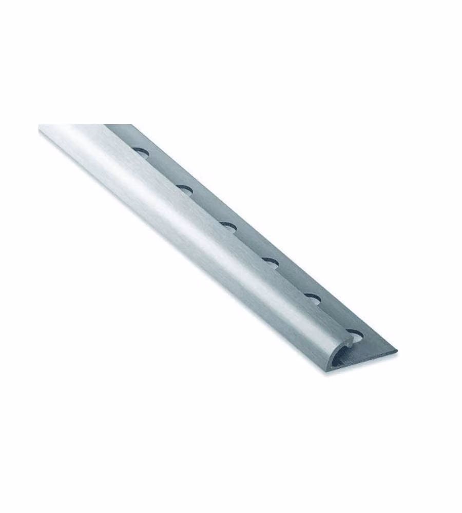 Profilo Jolly Alluminio Argento Satinato 10mm x 2500mm per Rivestimenti