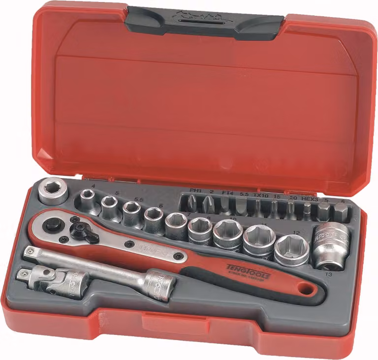 Tengtools 167920107 Set Di Chiavi A Bussola 1/4" T1424 24 Pz