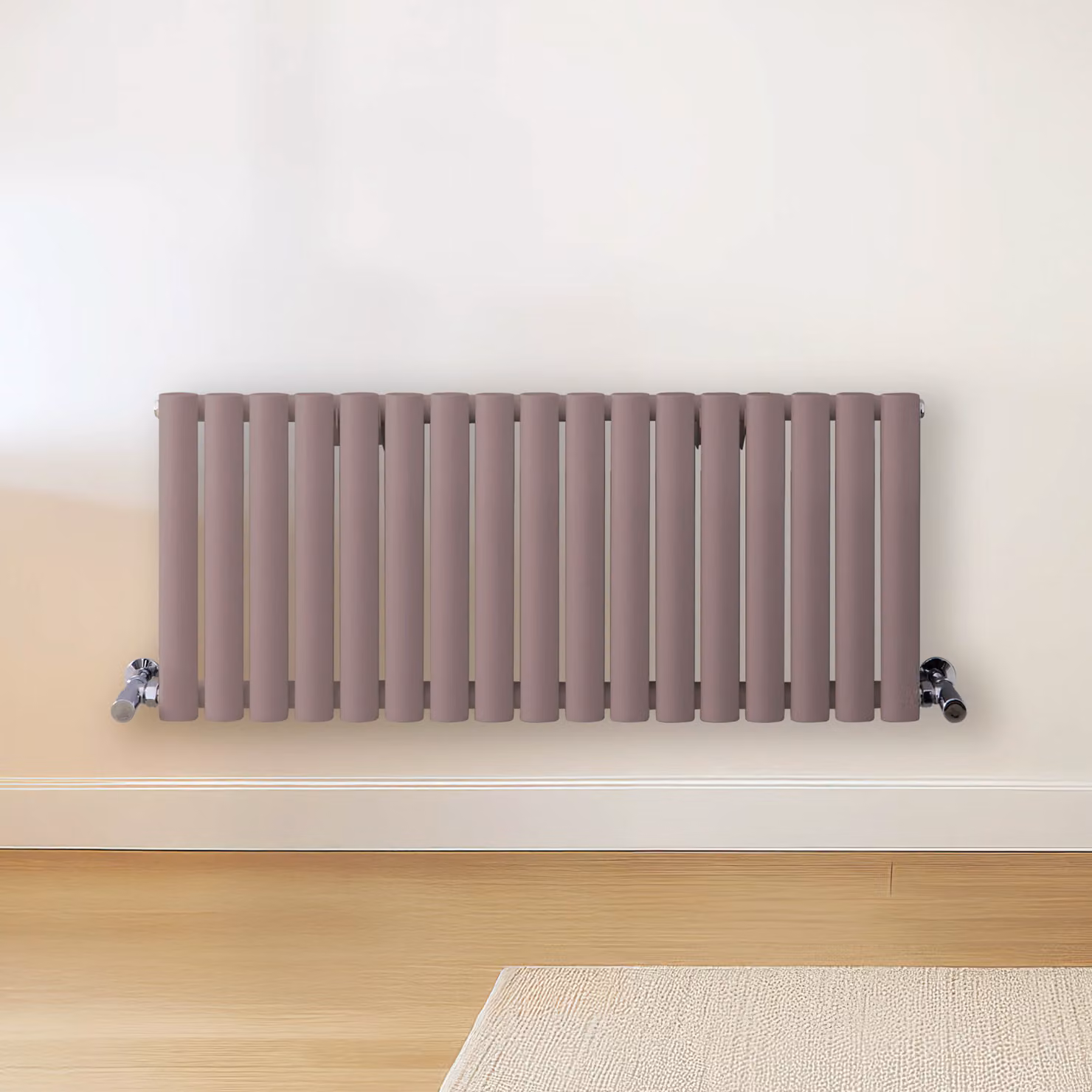 Radiatore di Design Orizzontale Viola (Dahlia Viola) - 400mm x 1000mm - Pannello Doppio  - Revive