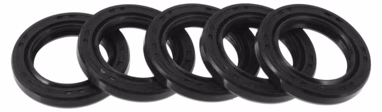 Guarnizione a labbro singolo TC, 17x25x4 mm, NBR, 5 pezzi, colore nero