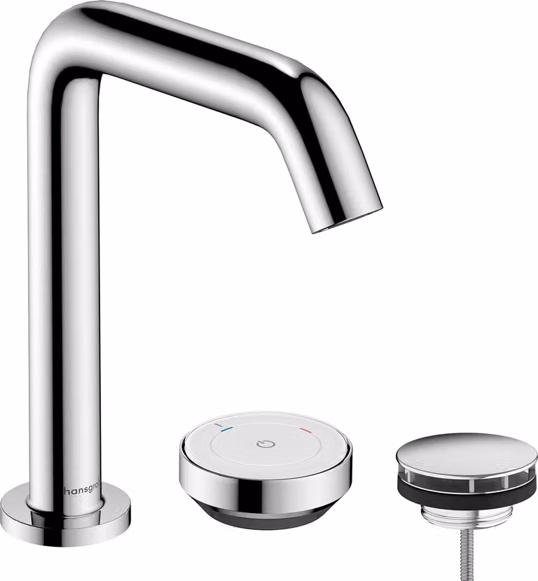 Robinetterie de lavabo hansgrohe Tecturis S à 2 trous, 150 CoolStart, EcoSmart+, portée 139 mm, 73353000, 73353000
