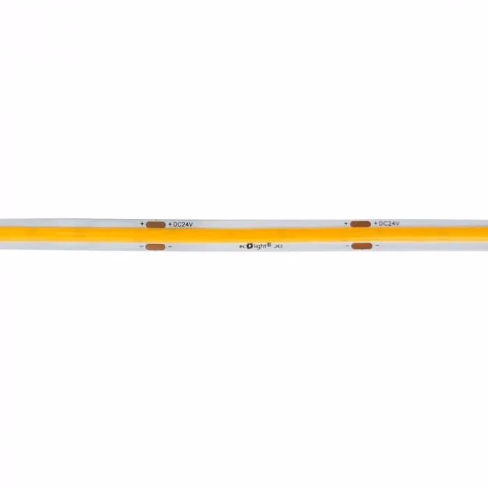 Striscia LED COB Ecolight 24V 9W/m 6000K Bianco Freddo IP20 da 50m – 2