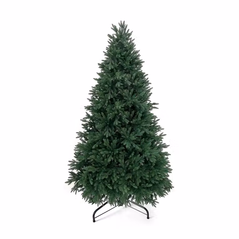 Albero di Natale Artificiale Nordico VESTIAMO CASA in PE, colore verde, H 180 cm, Diametro alla base: 114 cm