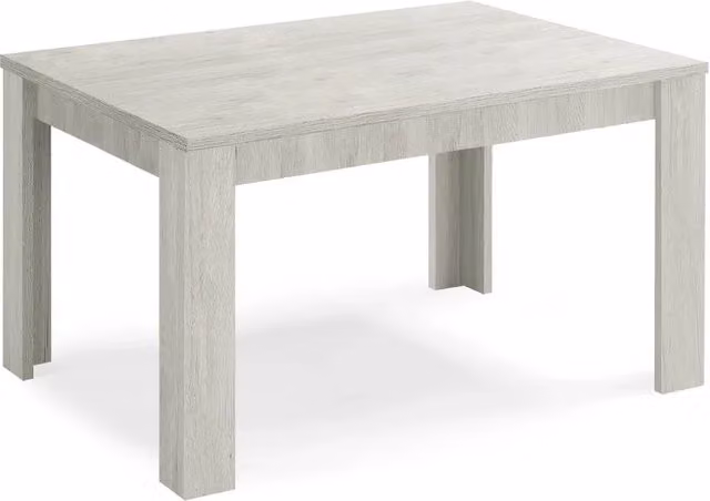 Tavolo allungabile da pranzo Olmo Gesso 130x80 fino a 170 cm modello N1 MADE IN ITALY design moderno ideale per cucina, soggiorno e sala da pranzo