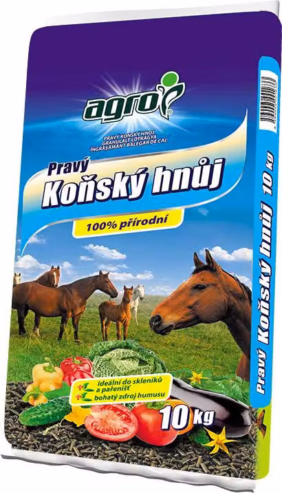 Agro Pravý koňský hnůj 10 kg