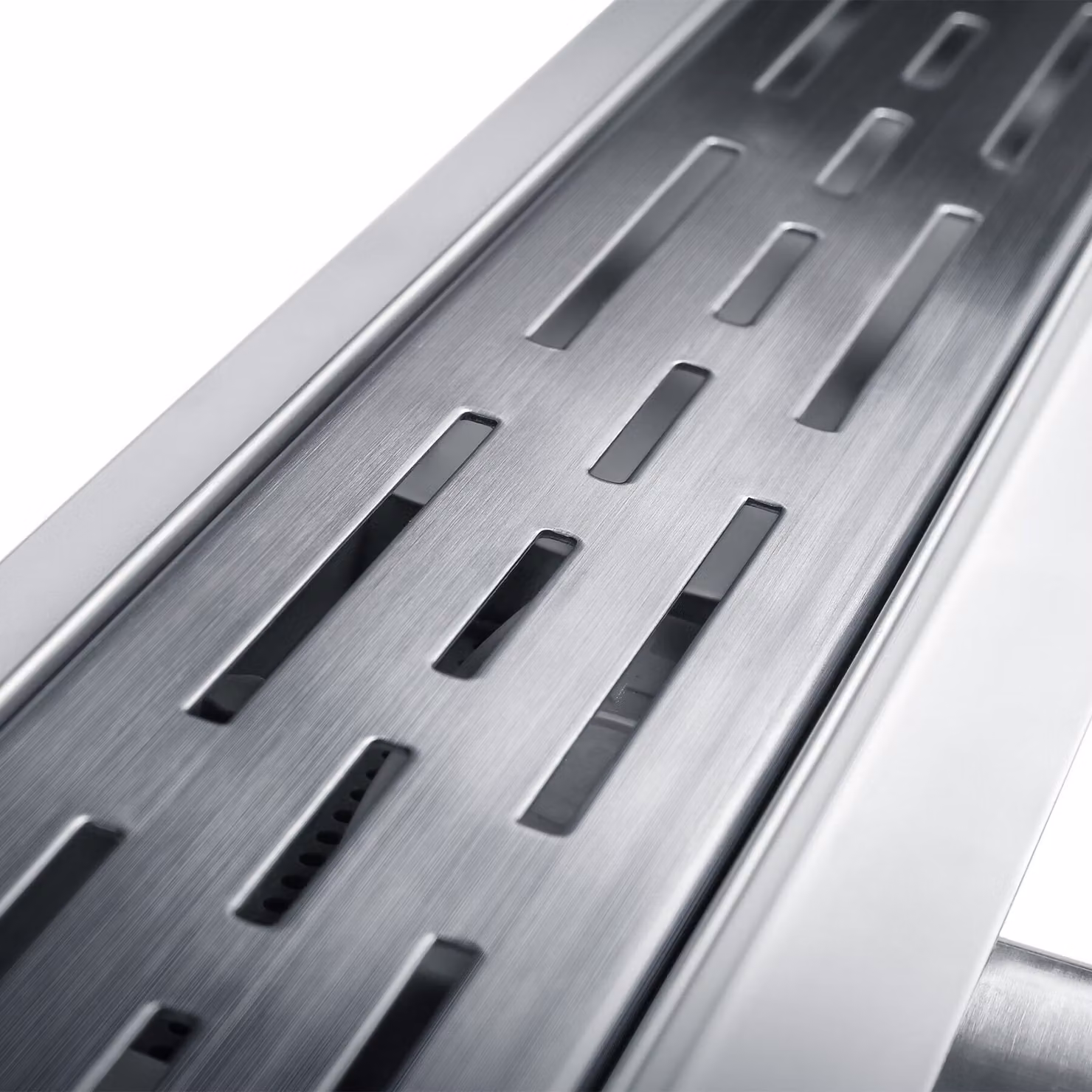 Canaletta di scarico lineare da incasso TecTake in acciaio inox color argento con sifone antiodore, L: 70 cm – 3