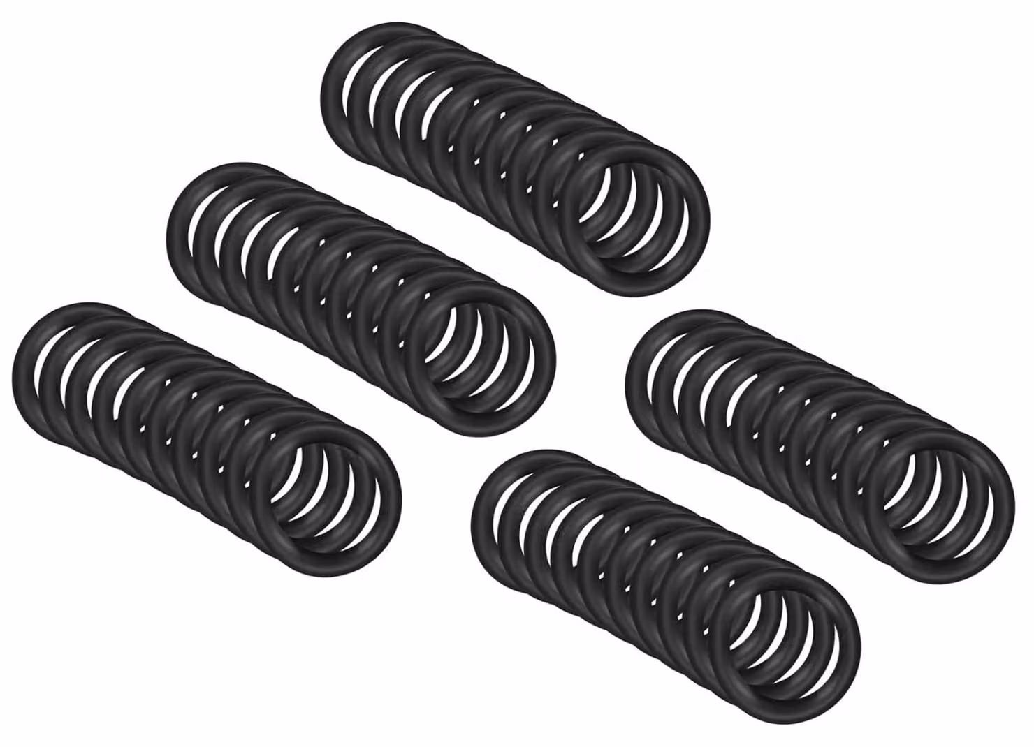 O-ring in gomma nitrilica, dimensioni 12 x 8 x 2 mm, confezione da 50 pezzi, per uso idraulico e sanitario