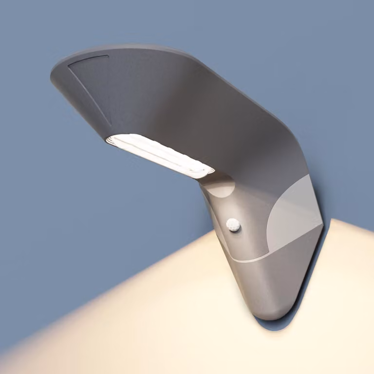 Lampada solare da esterno, con sensore di movimento, grado di protezione IP65, realizzata in alluminio, confezione da 1