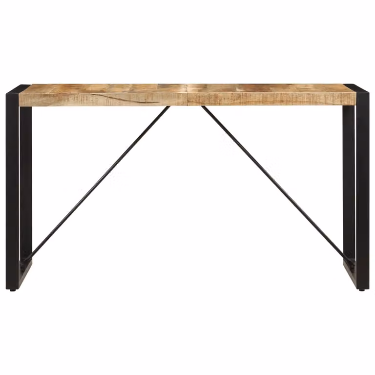 Tavolo da Pranzo 140x70x75 cm in Legno Massello di Mango