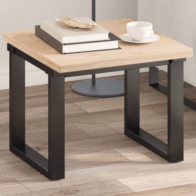 Piano per tavolo quadrato vidaXL in legno massello di pino, stile rustico, L 50 cm x P 50 cm x H 2,5 cm